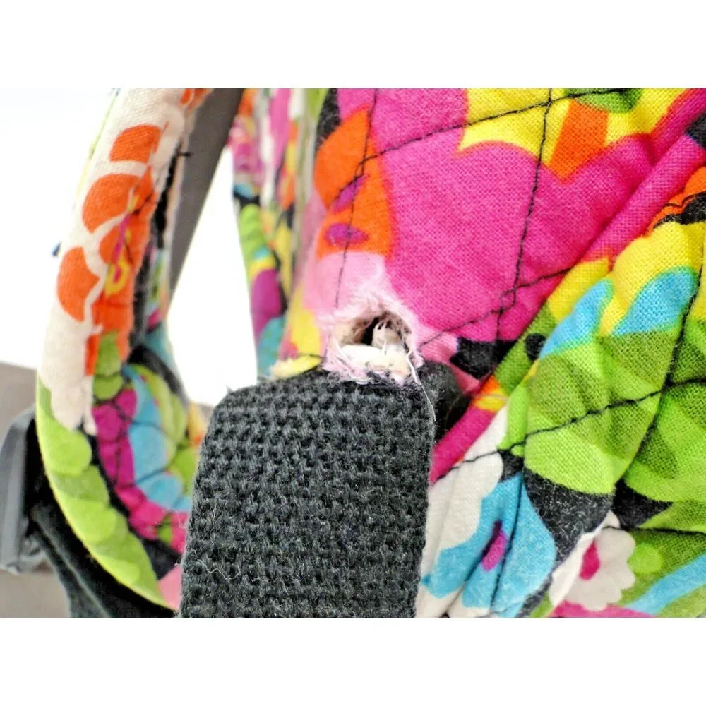 Vera Bradley Va Va Bloom Retired Pattern Backpack 4 Zip Pockets 2 Bottle Holders